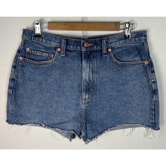 PINK Victoria’s Secret High-Waisted Cut Off Shorts Size 30 Cotton Women’s - Picture 1 of 5